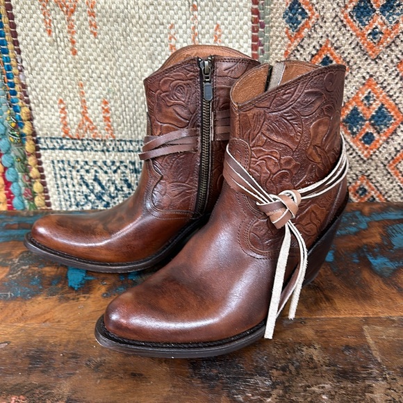 Dan Post Shoes - Dan Post “Hildegard” tooled leather boots. New in box.